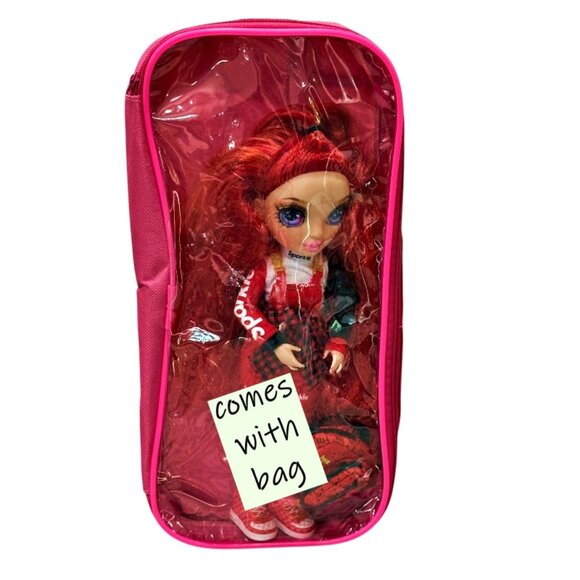Rainbow High Jr Junior Ruby Anderson 9 Inch RED Fashion Doll Outfit Backpack - Picture 9 of 11